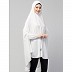  Stretchable Jersey prayer Hijab - White
